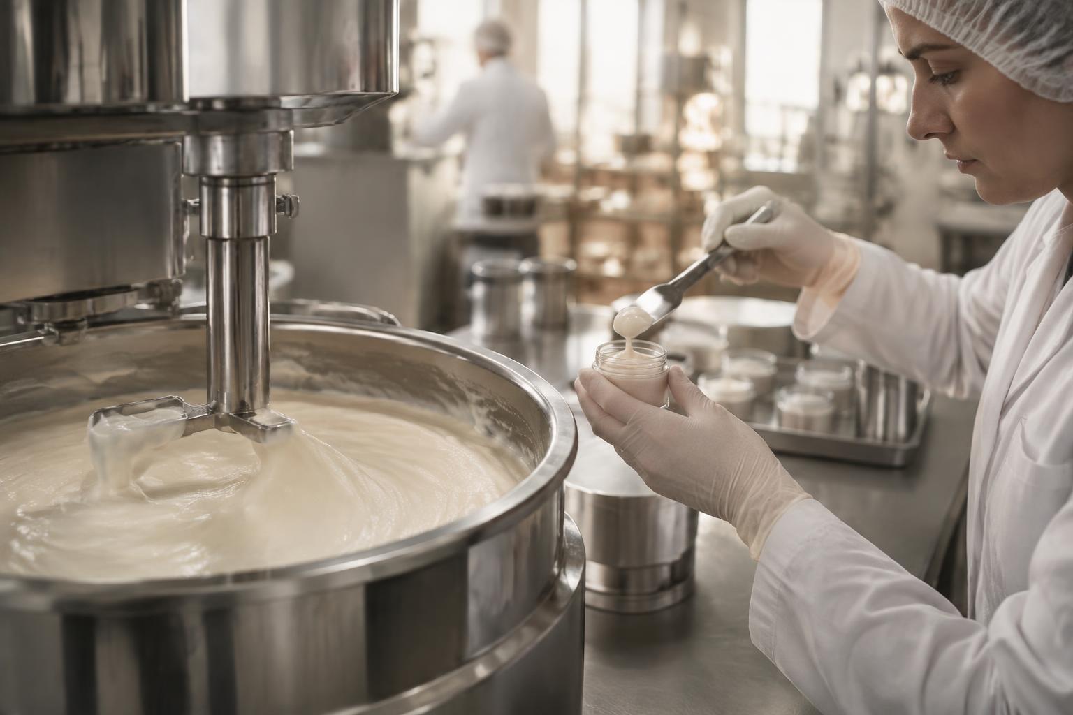 Acompanhamento de produto cosmético em processo